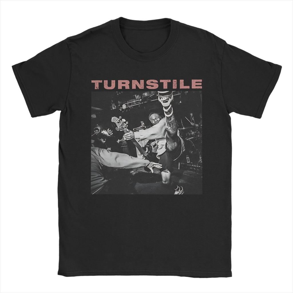 Men Women Graphic Printing Turnstile band T Shirt Tee 100% Cotton  T-shirts Clothing