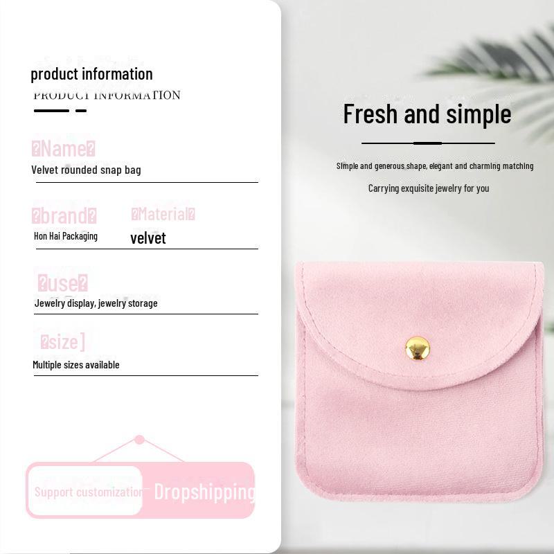Einfache Samt-Schmuckaufbewahrungstasche für Armbänder und Ringe