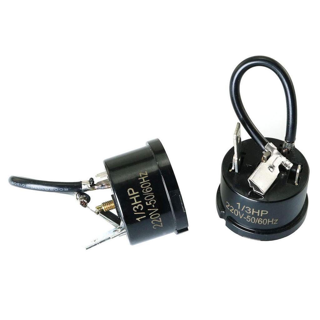 2Pcs Refrigerator Thermal Overload Protector 1/2HP/1/3HP/1/4HP/1/5HP/1/6HP Compressor Replacement Overheat Safety Unit