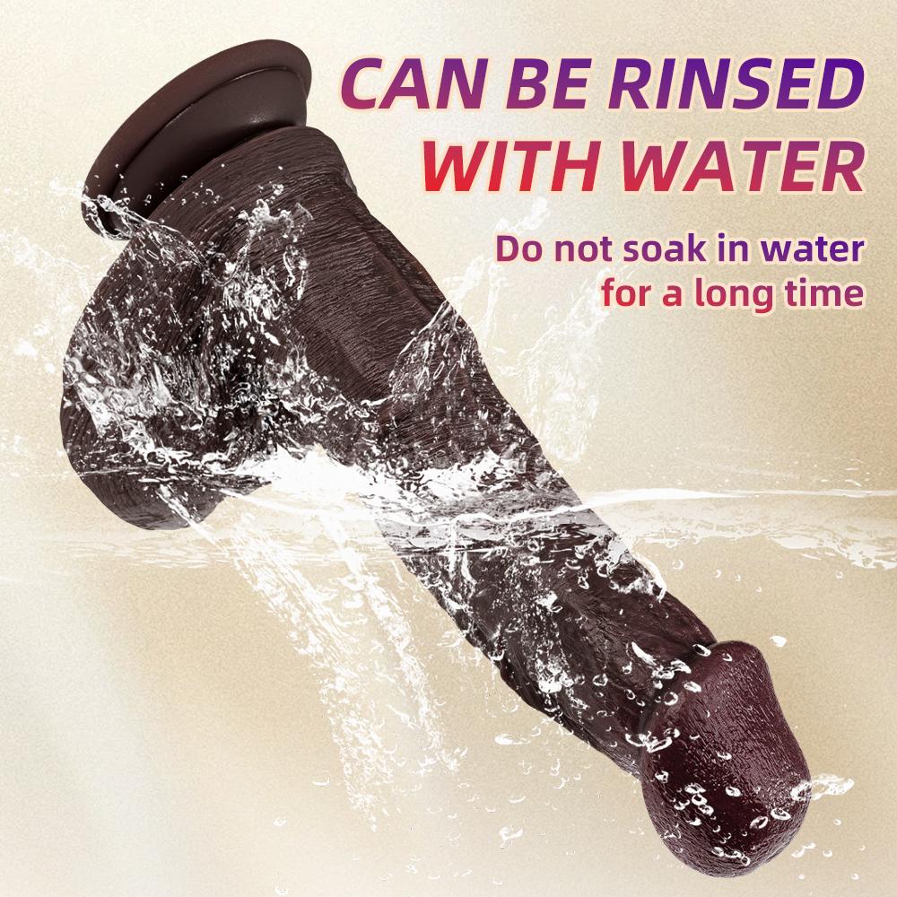 Thrusting Realistic Penis Dildo Vibrator Sex Toys for Ladies Women Sexual Wellness Telescopic Dildo Female Masturbation Strong Suction Cup Adult Toys