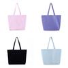 Personalized Canvas Tote With Solid Color For Shopping And Event Gift