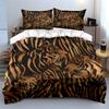 Set Biancheria da Letto con Fantasia Tigre. Diverse Misure per Bambini e Adulti, Raffinato Set Lenzuola 3 Pezzi, Regalo