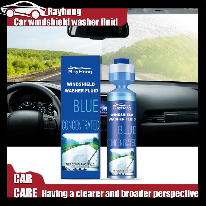 Rayhong 250ml Windshield Cleaning Fluid Automotive Glass Anti Drive Water Penetrating Decomposition Stubborn Oil Film Cleaner