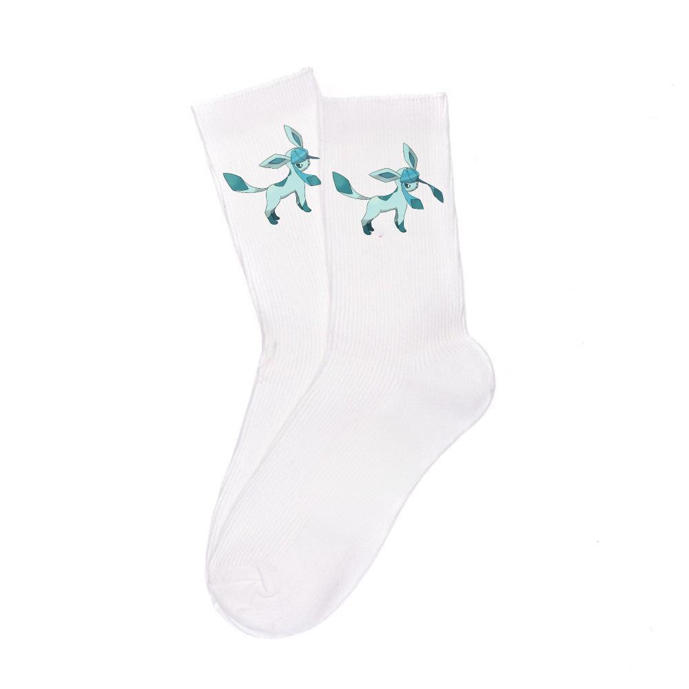 Cartoon White Cotton Socks Unisex Breathable Sports Socks Anime Collectibles Cute Trendy Fashion Unique Birthday Gifts