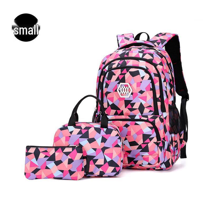 ZIRANYU 3-Piece Camouflage School Backpack Set Small (31x15x40cm)