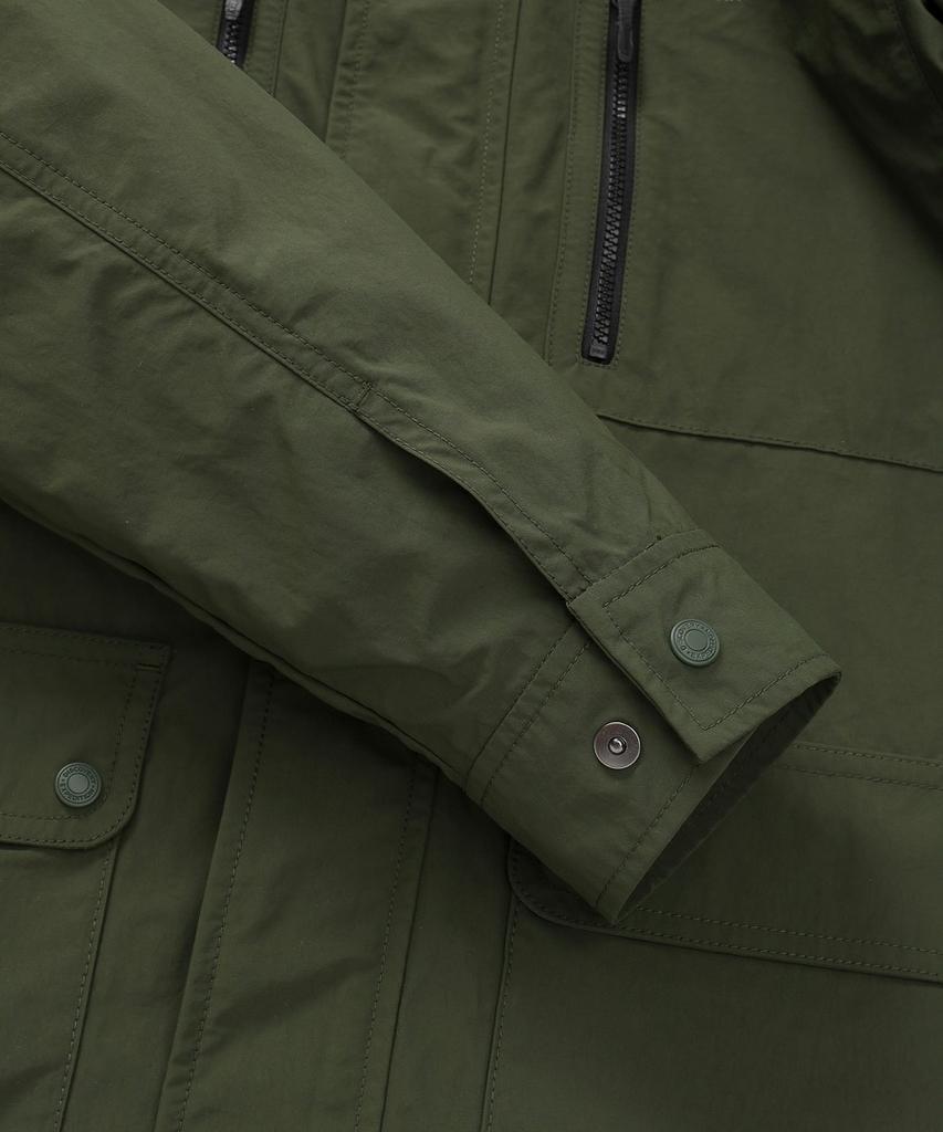 Discovery Expedition Men'S Fresh Vent Collared Out-Pocket Windbreaker (D/Khaki)