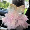 Pet Princess Gown for Cats and Small Dog Easy To Wear Butterfly Designs Cats Dress for Pet Birthdays and Photoshoots