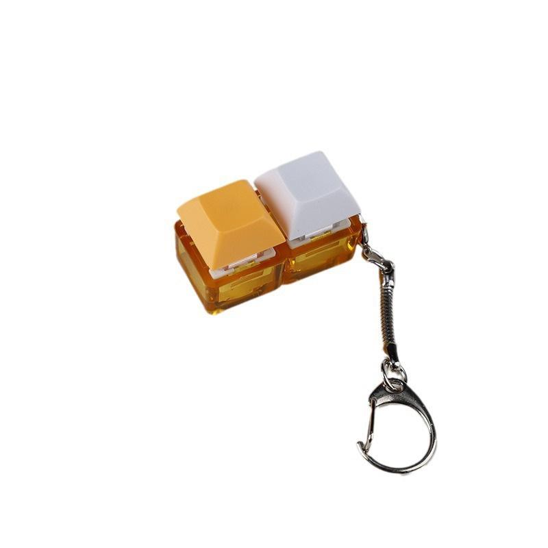 4-Keys Mechanical Keyboard Key Toy Keychain Party Stress Relief Diy Fidget Button Keycap Fidget Keyboard Toys Finger Keyboard