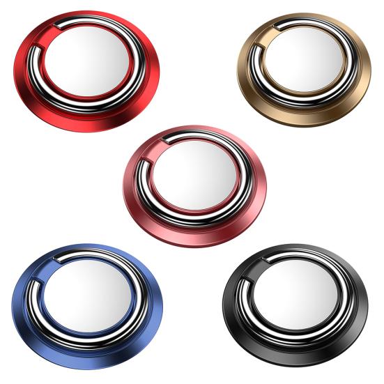 Fashion Zinc Alloy Magnetic Grip Finger 360 Rotating Ring Cell Phone Holder