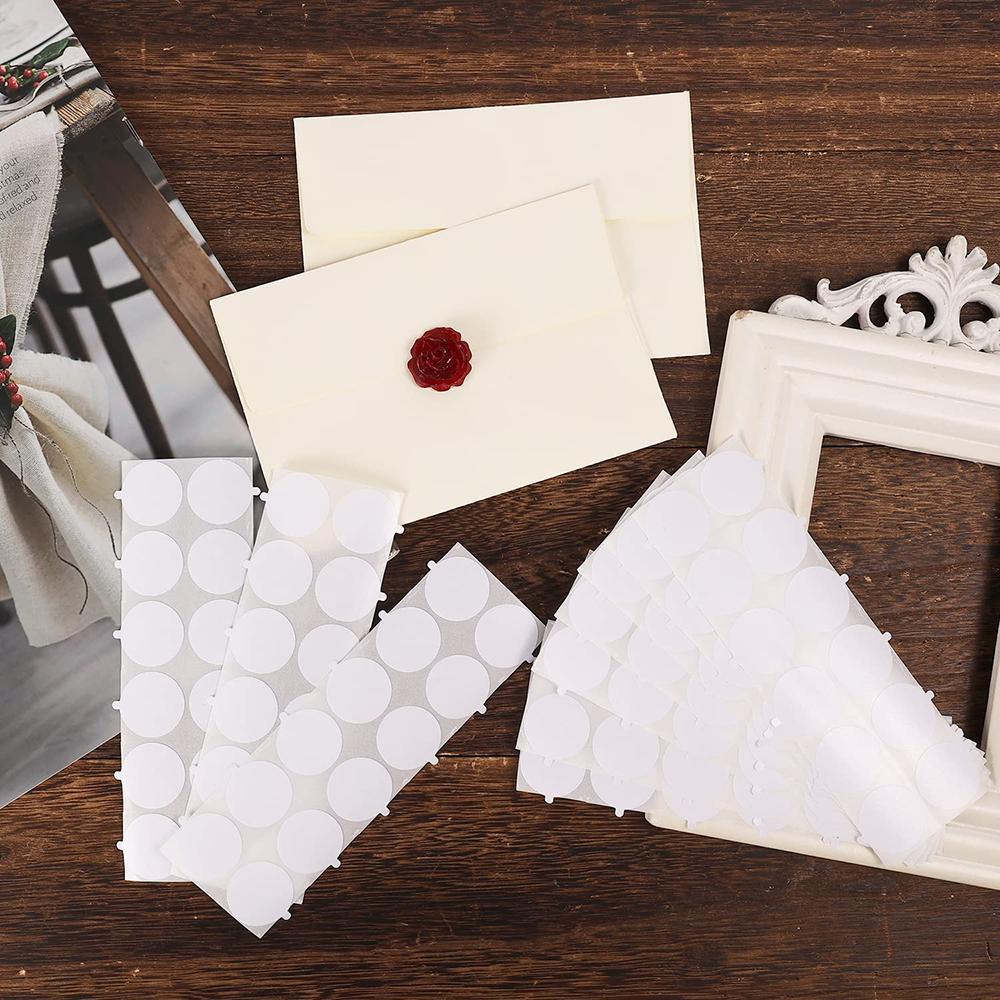 160pcs Double-Sided Adhesive Dots For Wax Seal Stamp Kit, 1inch Adhesive Wax Seal Backing For Wax Seal Stickers, Craft Adhesive