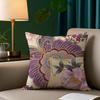 Indonesia B-Batik Design Pillow Case Anti-Dustmite Pillowcase Invisible Zipper Silky Short Plush Sofa Cushion Cover