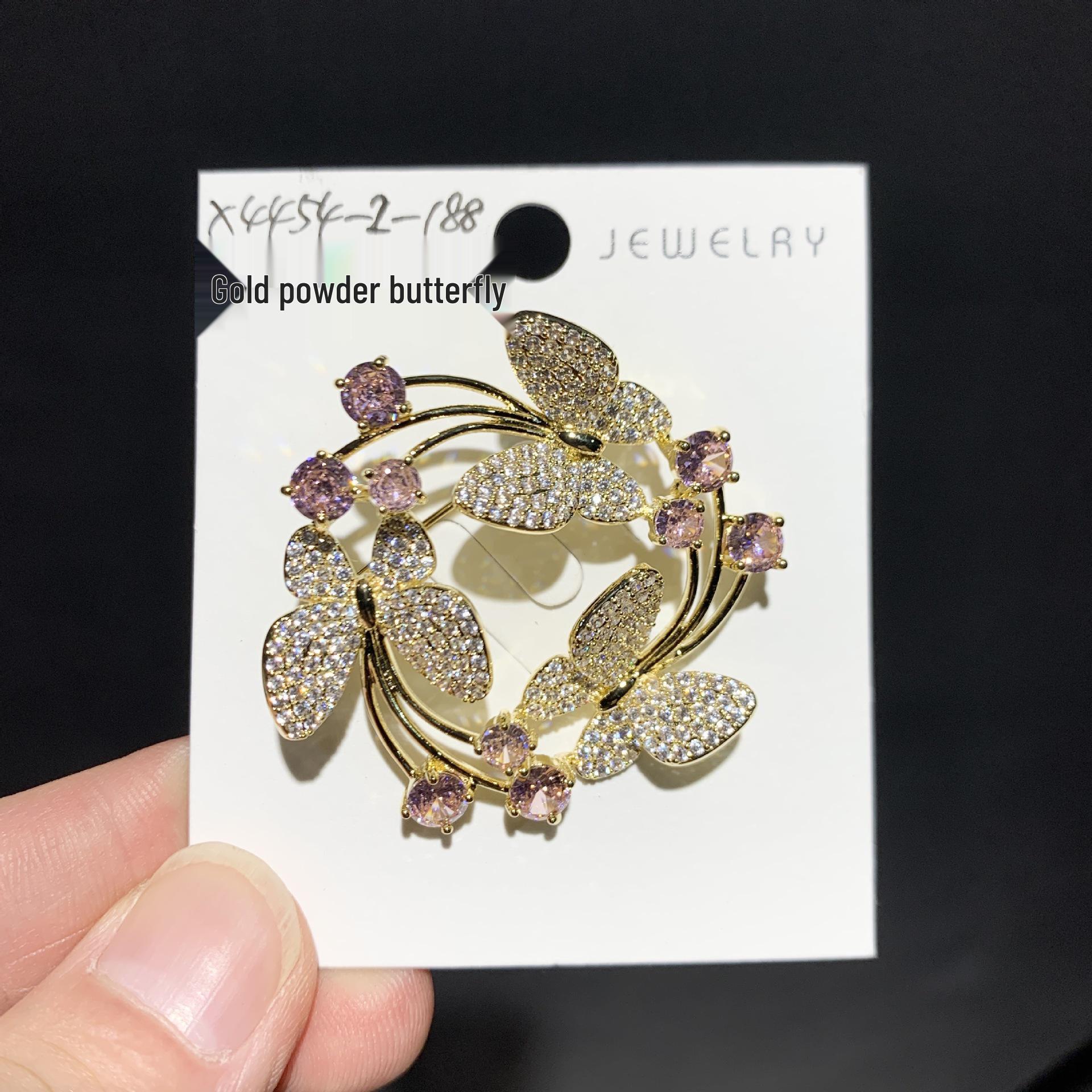 Exquisite Elegant Luxury Butterfly Brooch Corsage Gift