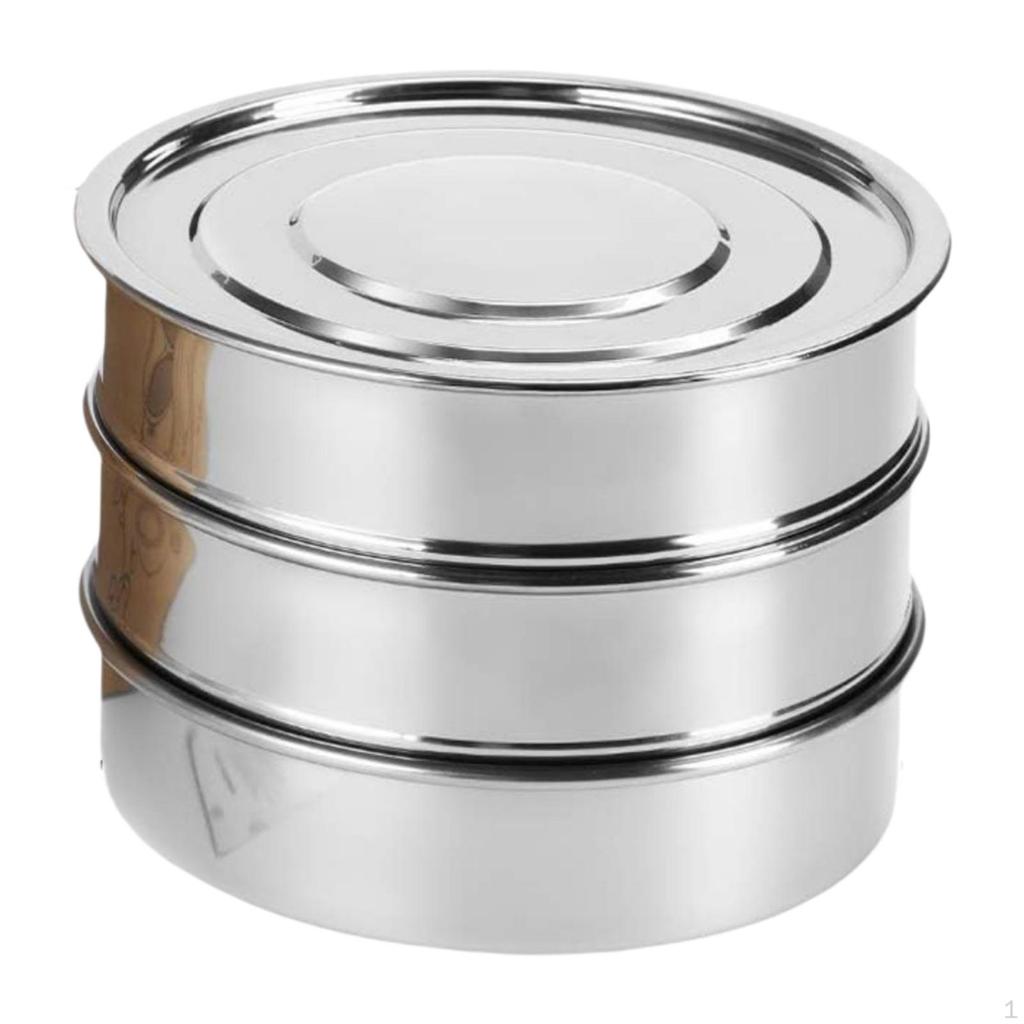 2 Pieces Planter Sprouting Tray Stainless Steel Seed Kit Growing Stackable Sprout