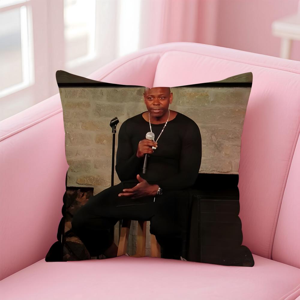 D-Dave Chappelle'S Show Cushion Cover Pillowcase Short Plush Invisible Zipper Room Sofa Cushion Cover