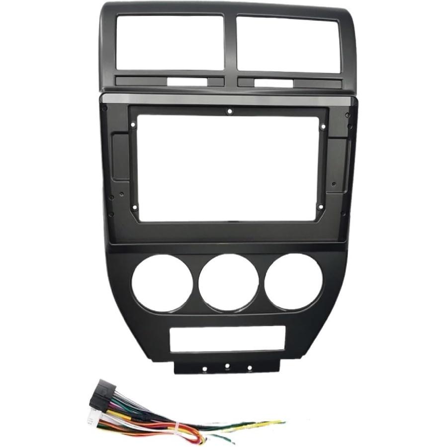 Car Radio Fascia Panel 10.1 Inch 2 Din Car Stereo Radio Fascia Audio Frame GPS Navigation Panel Dashboard Adapter/Fit for 2007-2010 Dodge Caliber Car