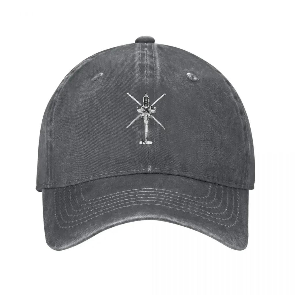 Gorra de Béisbol para Helicóptero Apache AH64 Gorra de Sol Gorras de Rugby Para Mujeres Unisex