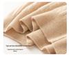 Lekasha Women's Pure Cashmere Loose Short Sleeve Cable Knit Pullover