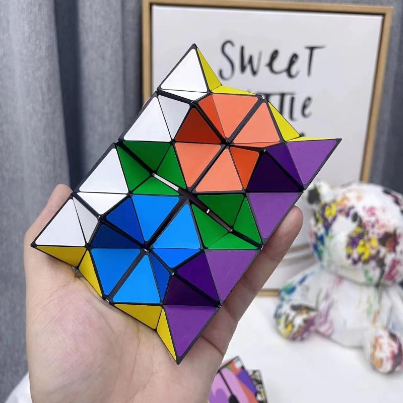 1ks Magnetické měnitelné kostky Magnetické kostky Magnet Fidget Antistres Flip Kubické puzzle Hračky Kouzelná nekonečná kosmická kostka