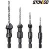 4Pcs Hex Handle Countersink Drill Bit Set Woodworking Chamfering Tool for Screw Head Opening