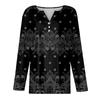 Women's T Shirt Tee Button Floral Print Long Sleeve Daily Weekend Fashion Basic V-Neck Regular Top