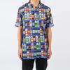 Vans X Fergus Purcell Soda Bottle Print Short Sleeve Shirt Men Tops Blue VN0A4RS1W02