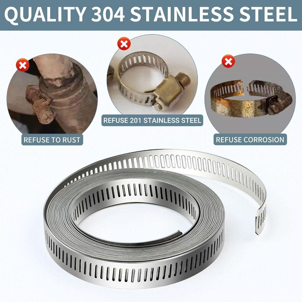 Großer Schlauchschellen-Gurt Verstellbare Klemmen Befestigungselemente Neue Schlauchschellen Rohr Schlauch