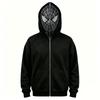 Women's Halloween Graphic Print Zip Up Hoodie Casual Long Sleeve Sweatshirt for Parties and Everyday Wear