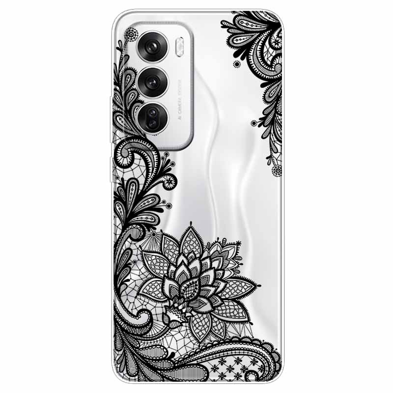 

For OPPO Reno 12 Pro Case Transparent Cute Soft Silicone TPU Coques for Oppo Reno12 5G Global Phone Cover Clear Capa 12Pro 6.7 Reno 12 (CPH2625)