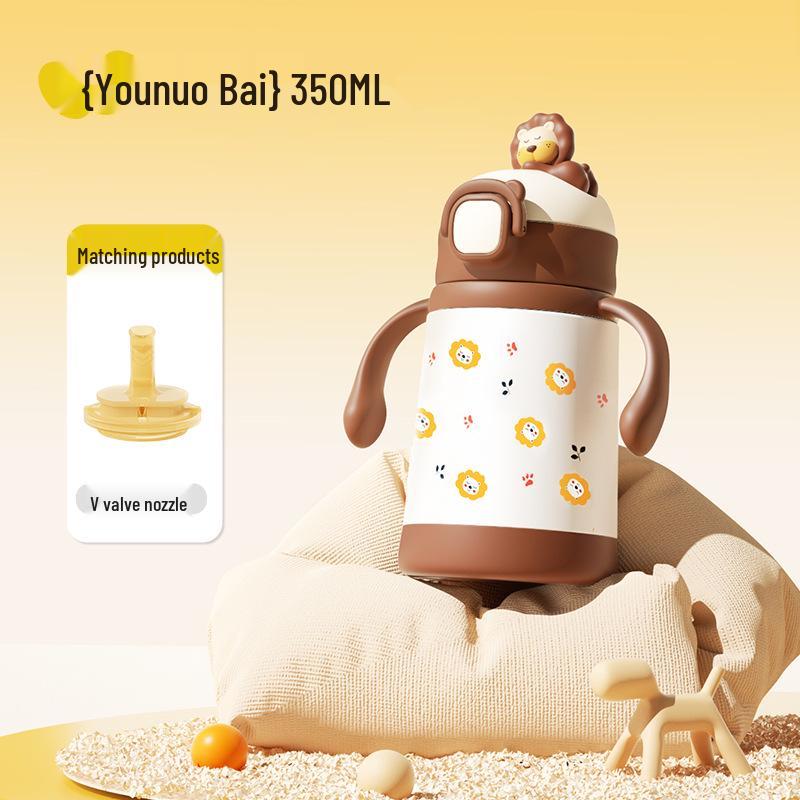 NEVS/Nivison Stainless Steel Insulated Baby Straw Cup for Infants and Toddlers 350ML