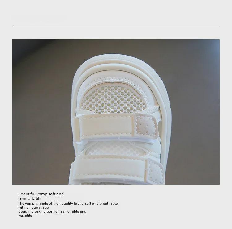 Summer 2023 Girls' Closed-Toe Sandals: Soft, Breathable, Mesh Beach Shoes for Toddlers (Ages 1-4)