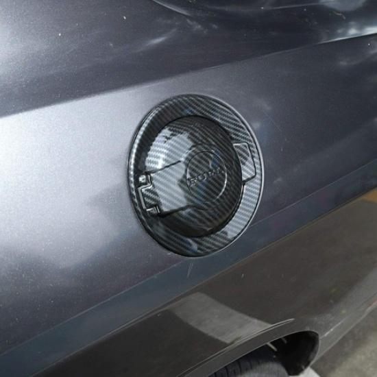 Carbon Fiber Door Gas Cap Tank Cover Trim for 2009+ Dodge Challenger Accessories