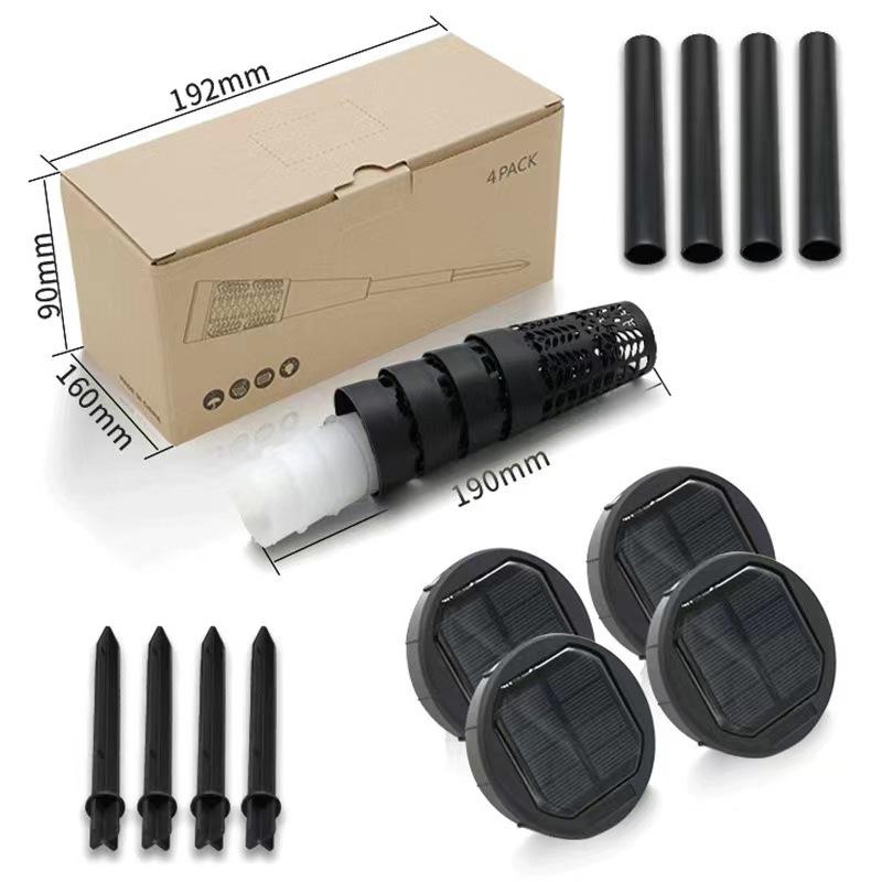 

4/6 шт. солнечные садовые светильники декоративные водонепроницаемые садовые газонные лампы уличные светильники для наружного садового ландшафтного газона white&RGB 4PCS