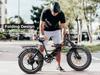 SAMEBIKE LOTDM200-II 750W 48V 13AH Folding Electric Bicycle for Adults 20 X 4.0 Inch Fat Tire Mountain E-bike With Removable Battery
