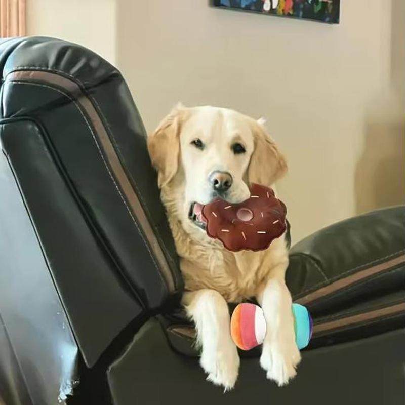 Pet Dog Toys 7-piece Set of Puppy Voice Toys Plush Pet Chewing Plush Fruit Snacks and Vegetables Puppy Toys