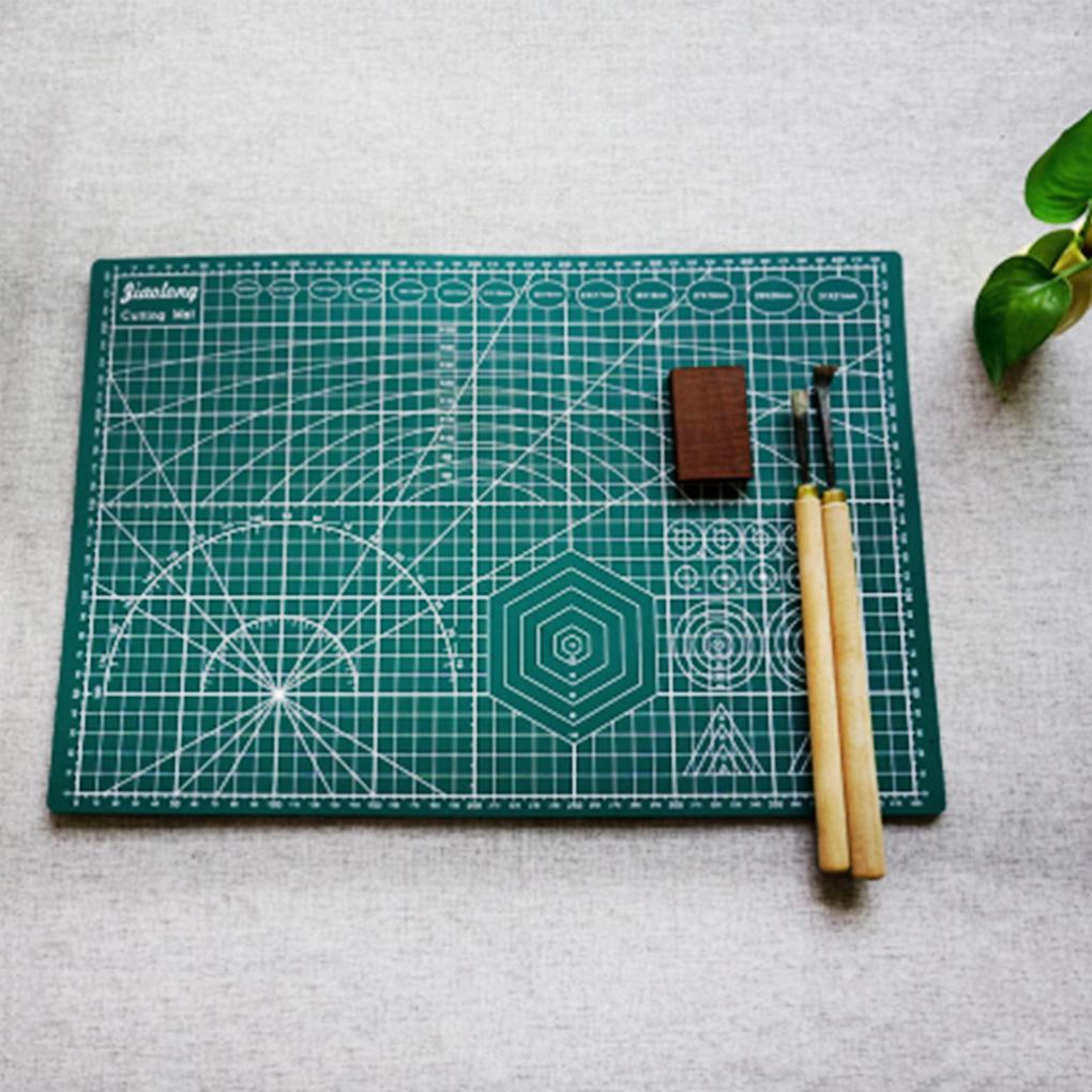 Mata do grawerowania A3 Art Self PVC Dwustronna deska do projektu rzemieślniczego, tkaniny, pikowania, scrapbookingu - Zielona