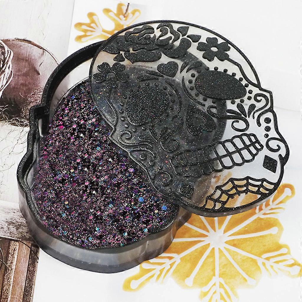 Skull Tray Epoxy Resin Mold Coaster Casting Silicone Mould for DIY Jewelry Box Resin Crafts Making Halloween Decorations