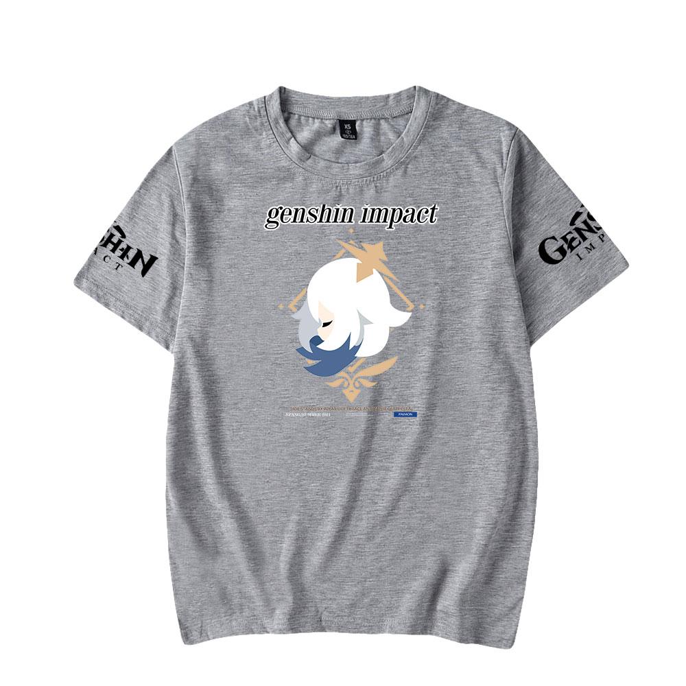 Genshin Impact T Shirt for Men Summer Clothing O Neck Anime Man T-shirt for Male Oversized New Men T-shirts Tops