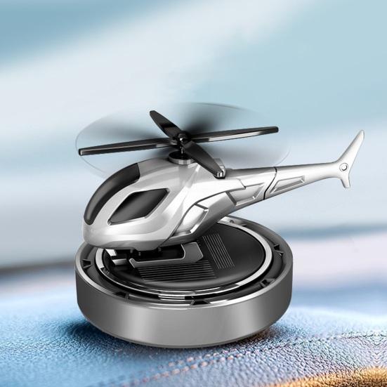 Auto-Lufterfrischer Auto-Aromatherapie-Diffusor Tragbar Solarbetrieben Rotierendes Hubschrauber-Design-Diffusor mit Duft aus Pflanzenextrakten