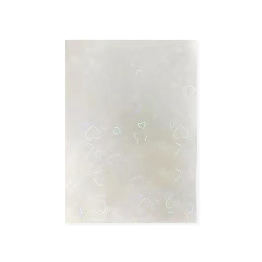50Pcs Card Sleeves Laser Heart Shaped Card Films Trendy Kpop Photocard Holder  Kpop Idol Cards