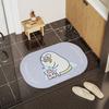Water-absorbing Diatom Mud Cushion At the Door of the Bathroom, Non-slip and Quick-drying Bathroom Floor Mat.