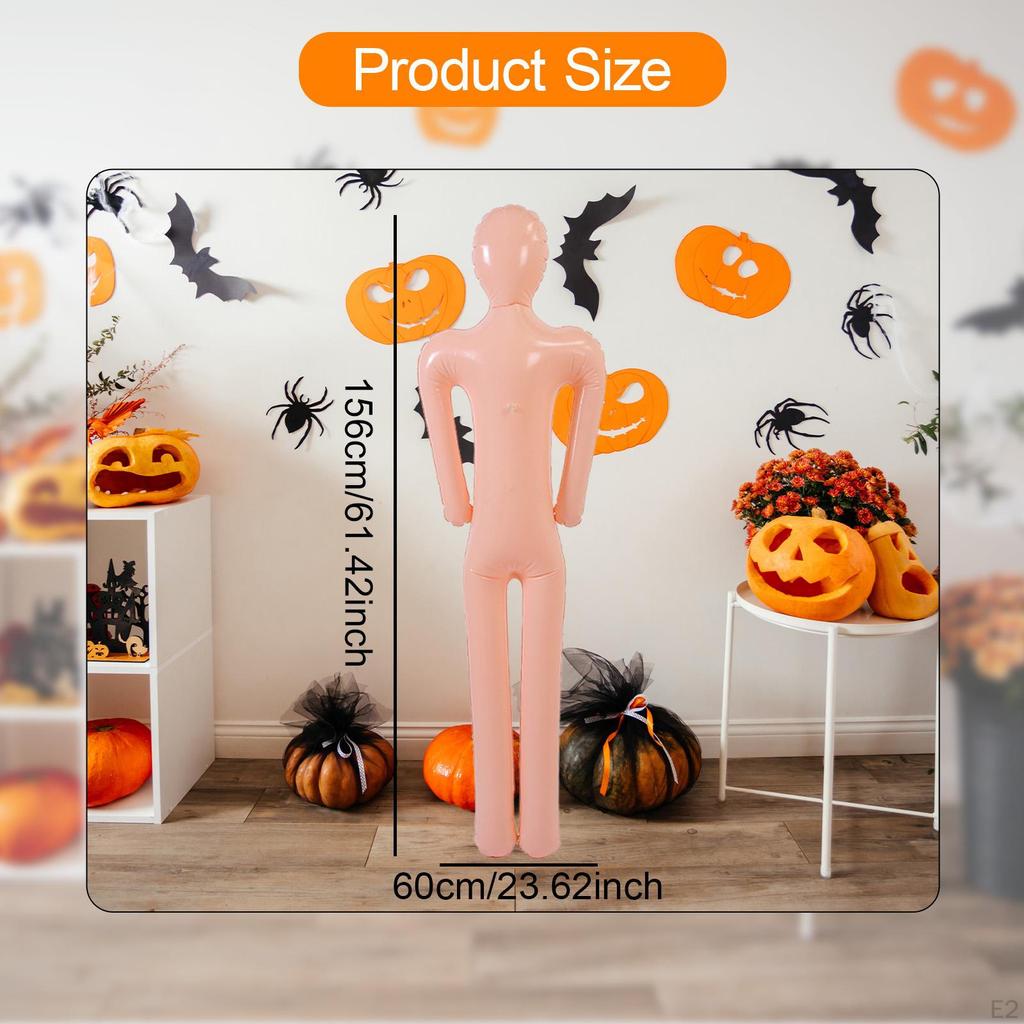 Inflatable Mannequin Cosplay Full Size 61 Inch Body for Yard Patio House Decor