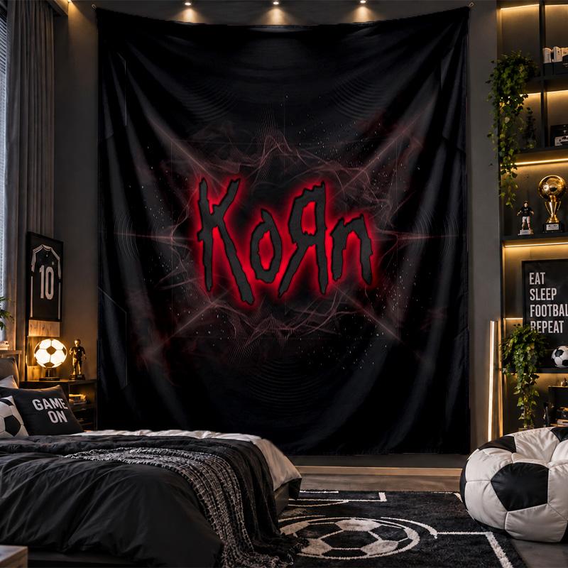 Wall Hanging Tapestry Korn Print Cloth for Living Room Bedroom Home Decor