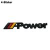 Car Styling Tricolor Power 3D Metal Sticker Front Grill and Trunk Fender Emblem Badge Decal for 1 3 4 5 6 7 Series X1 X3 X4 X5 X6