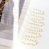 Woman Collier Golden Chains Necklaces Bohemia Star Heart Elegant Stainless Steel Jewelry Trendy