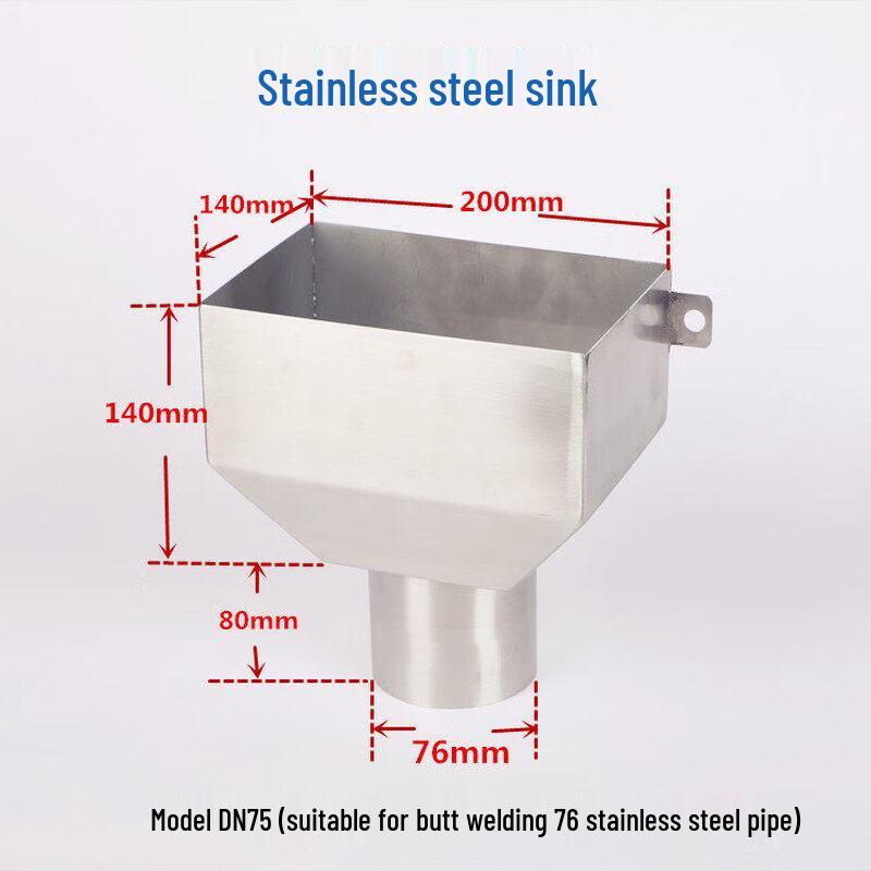 Stainless Steel Round Side Discharge Floor Drain Funnel