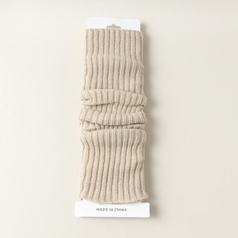 5/10 Pairs Casual Autumn Winter Calf Length Sock Covers Vertical Stripe Knitted Leg Warmers Warm JK Style Knee High Boots Layered Boot Covers Socks
