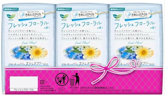 Kirei Style Panty 36 Sheets x 6 Fresh Floral Scent Liners, Packs,