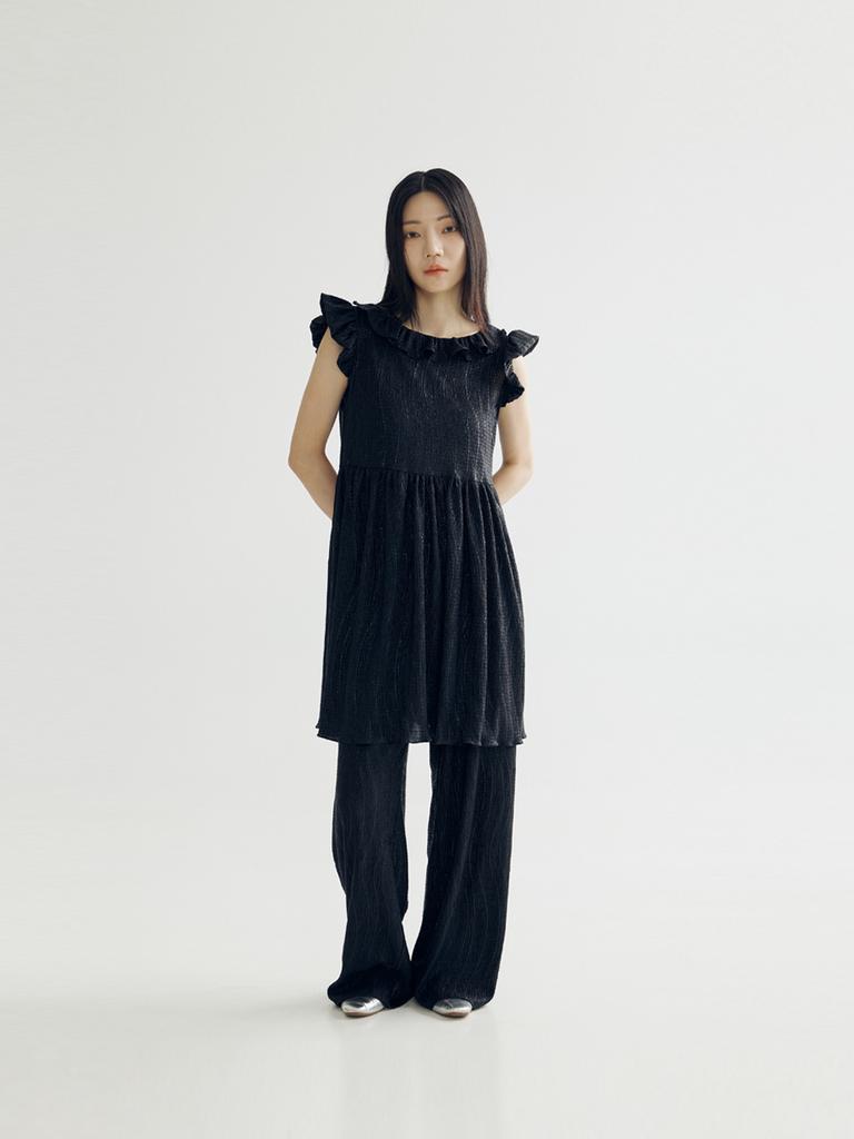 BOMNAL BOUTIQUE Wave Pants _ Black