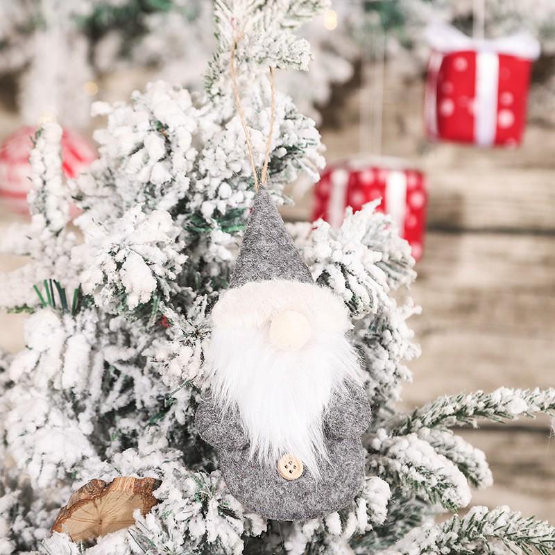 Faceless Christmas Gnome Hanging Ornament - Rudolph Style