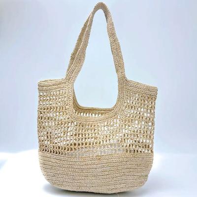 New Raffia Woven Bag Summer High-end Portable Straw Bag Women's Seaside Vacation Beach Tote Bag